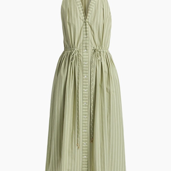 HEVRON  Stella sage Striped Maxi Dress - Picture 1 of 5